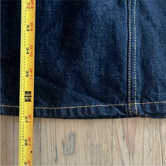 NWT. Frame Oversized Button Detail Denim Mini Jean denim Dress - Large - Picture 9 of 11